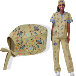 ladies-v-neck-scrub-top-with-sublimation supplied by Supply SA