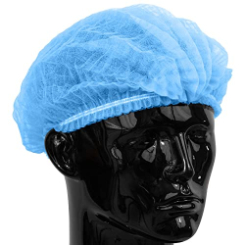 100 units , Made from a Spun-bond polypropylene, a non-woven material with a porous design that allows airflow and breathability , Elasticated supplied by Supply SA