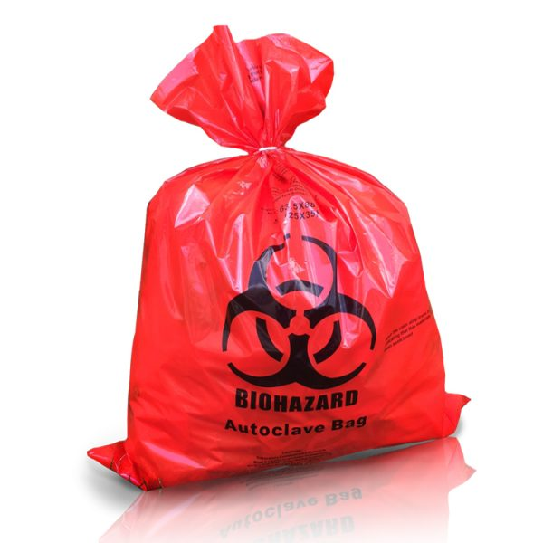 Medical Waste Bags 100mic red bag - Face Protection supplied by Supply SA